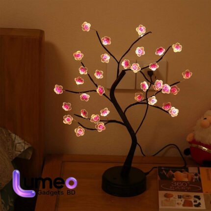 36 Pink Flower LED Cherry Tree Lamp