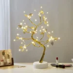 72 LEDs with Golden Leaf Tree Lights